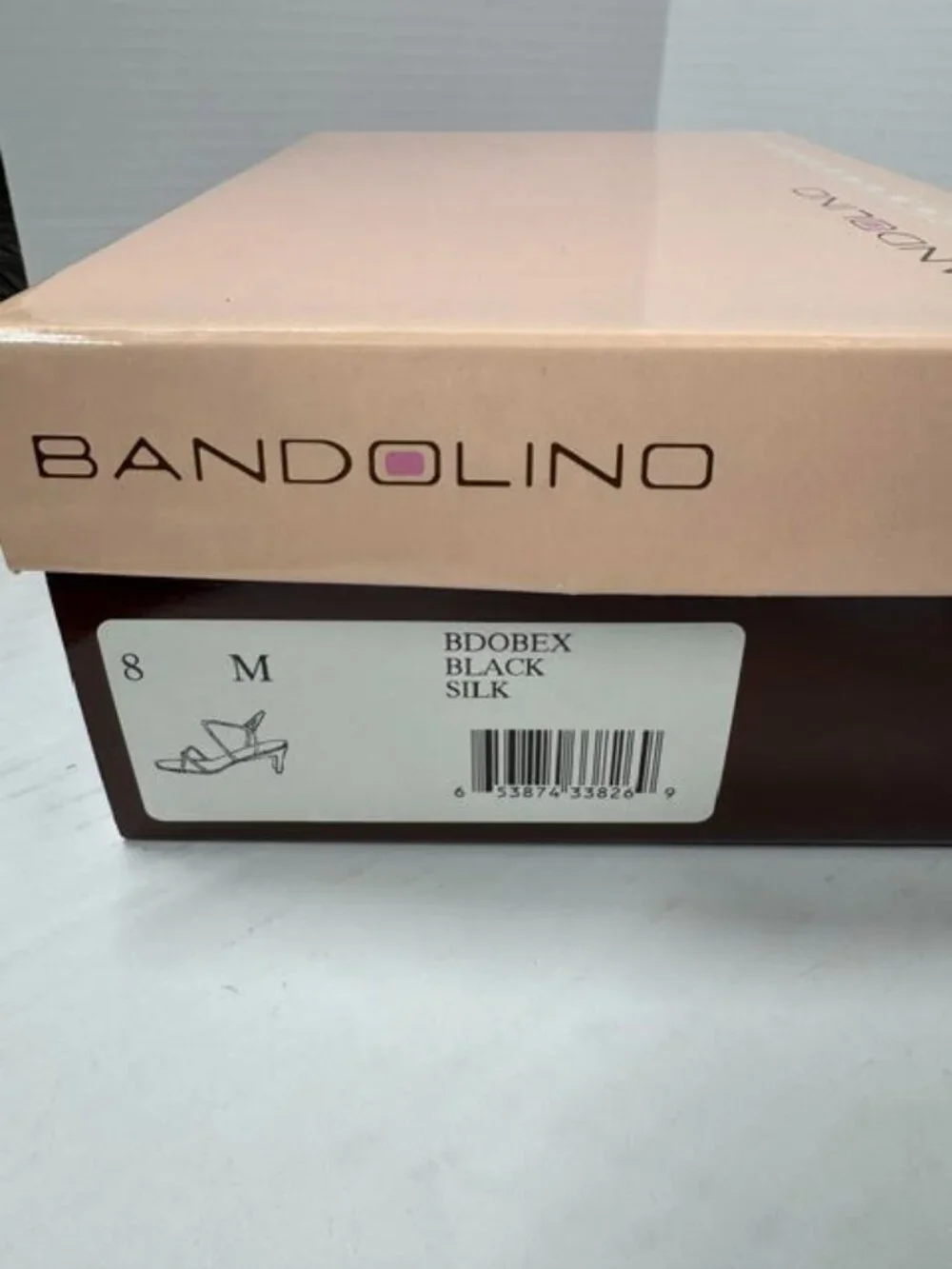 Bandolino Black Strappy Kitten Heel Sandals Square Toe Size 8 Dress Shoes